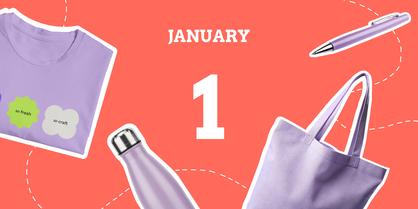 New Year's Day 2026 corporate merch and gift ideas