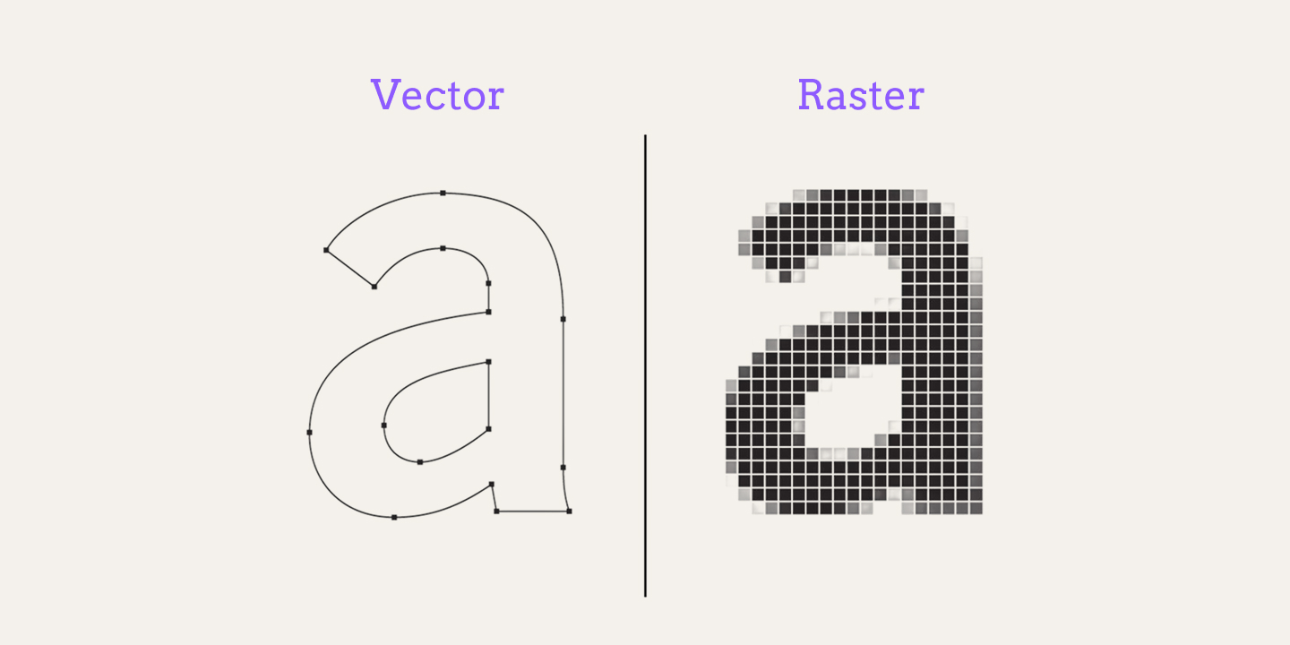 Vecteur vs Raster - Formats de fichiers pour l'impression de goodies