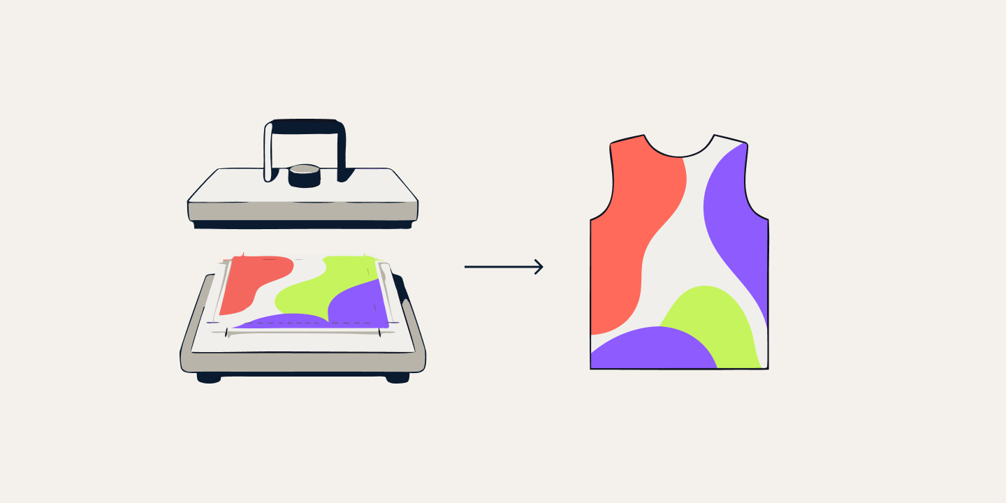 Sublimation pleine surface - impression all-over pleine couleur sur goodies en polyester