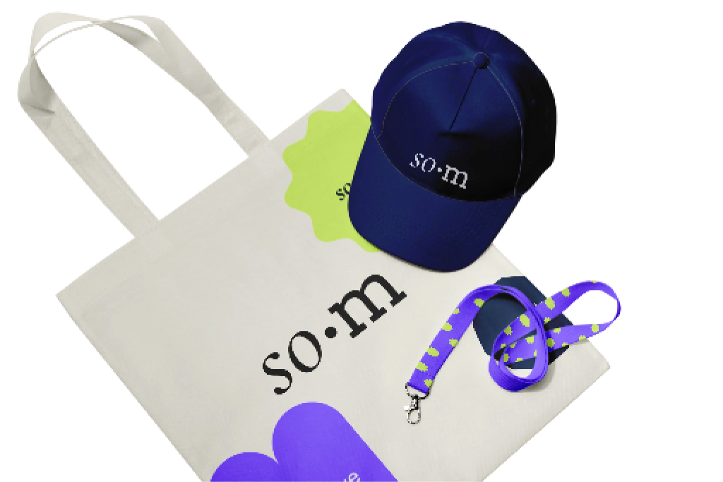 Merch SoMerch dans un environnement de bureau