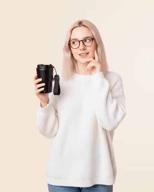 Louisa Stainless Steel Double-Walled Mug