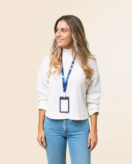 Sublimation badge lanyard – standard clasp
