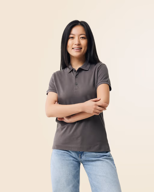 Cotton Pique Polo Women Yos